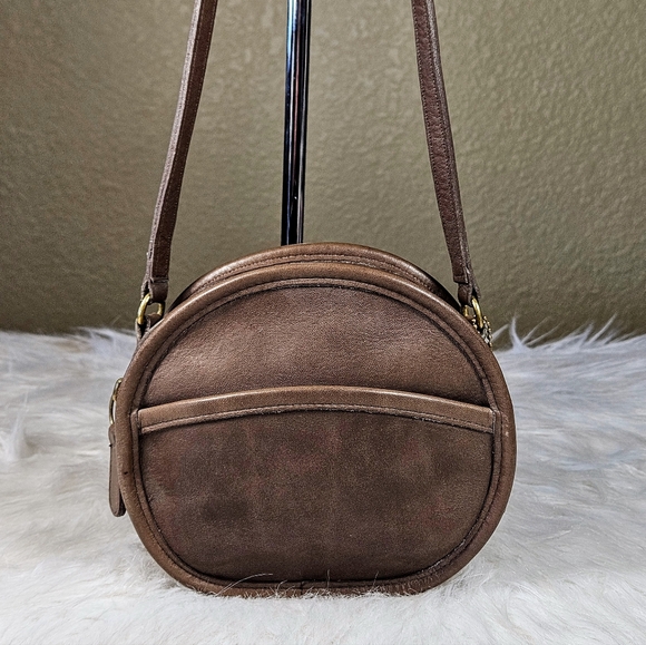 Vintage Coach Canteen Mini ChesterTan Leather Crossbody 9982